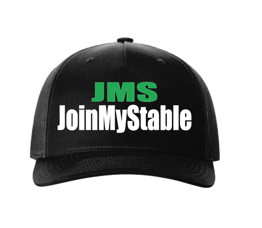 Black Hat With Green JMS And White JoinMyStable Logo