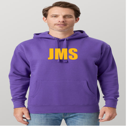 JMS Across The Chest Joinmystable Pigtail Purple And Mustard Yellow Hoodie